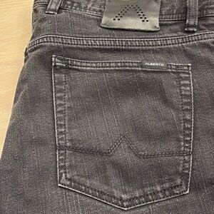Alberto black designer denim jeans 36x34